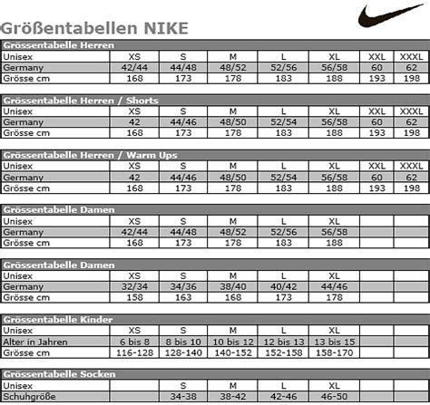 nike schuhe größentabelle|intersport nike größentabelle.